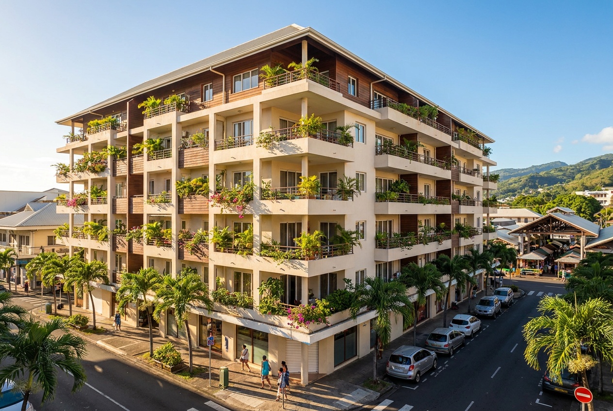 T2 meublé proche centre à Papeete