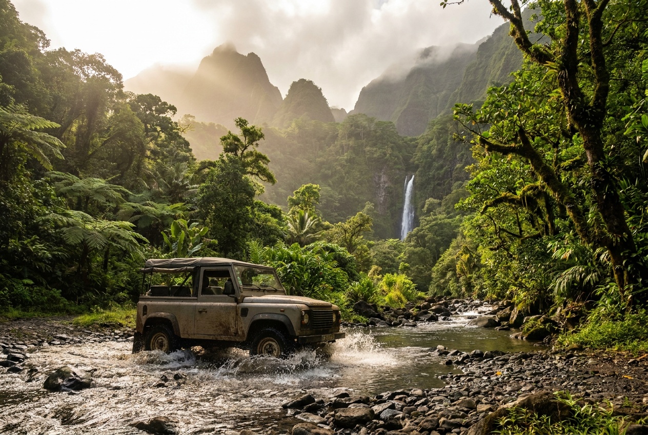 4x4 vallée de la Papenoo & cascades — Tahiti