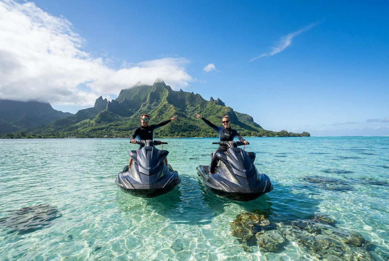 Jet-ski tour de Moorea photo 2