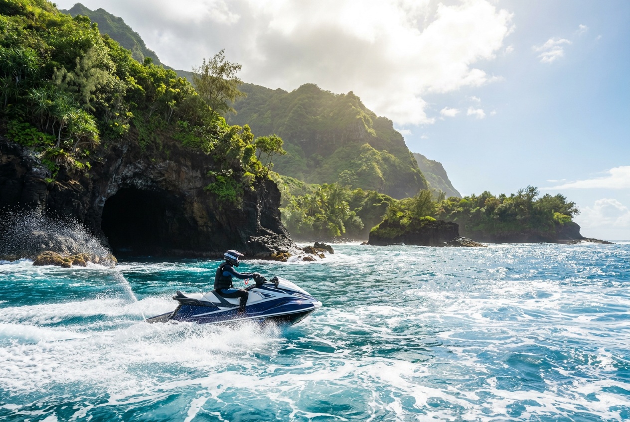 Jet-ski tour presqu'île — Tahiti