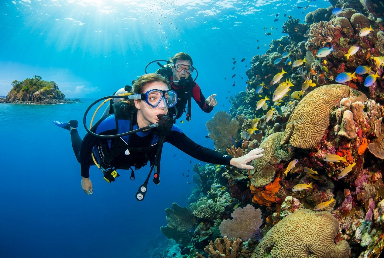 Plongée découverte tombant — Moorea