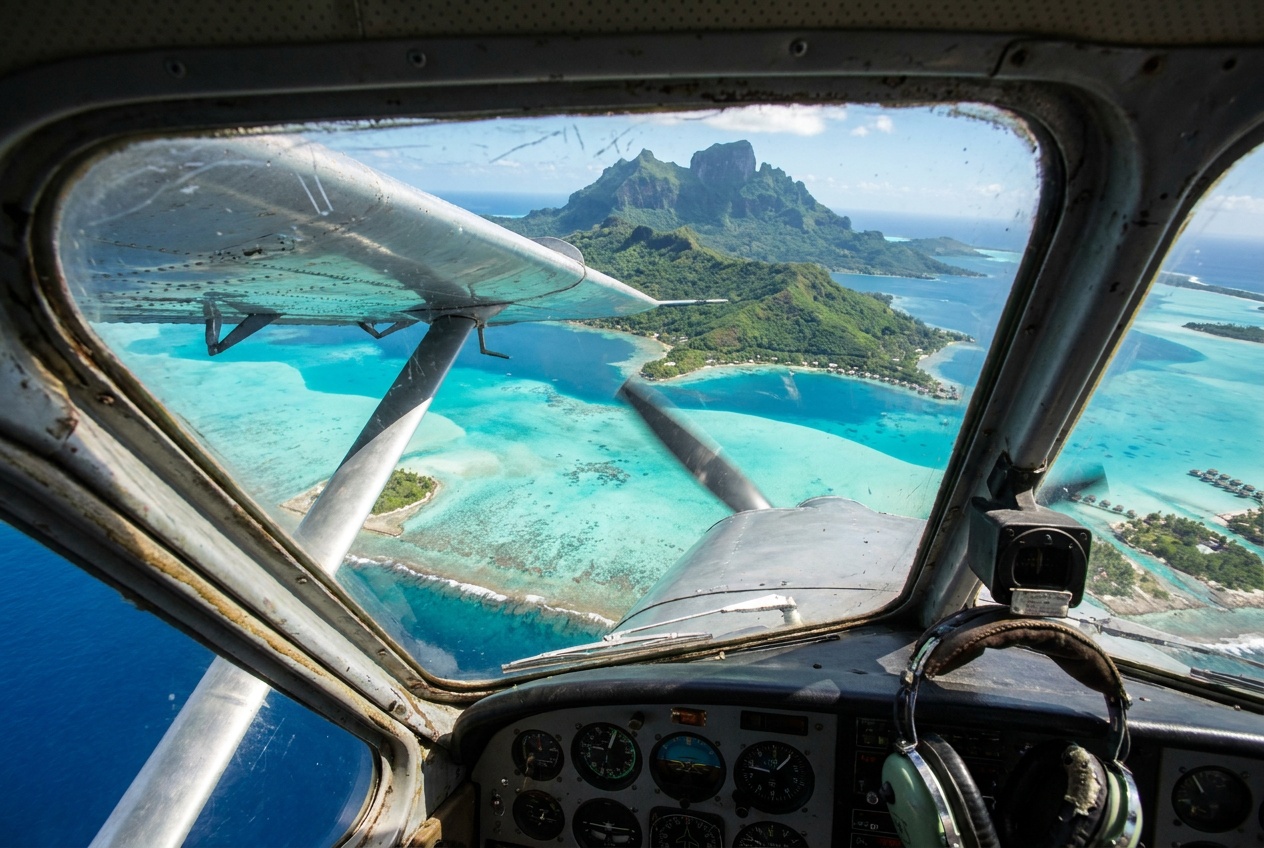 Survol du lagon en hydravion photo 2