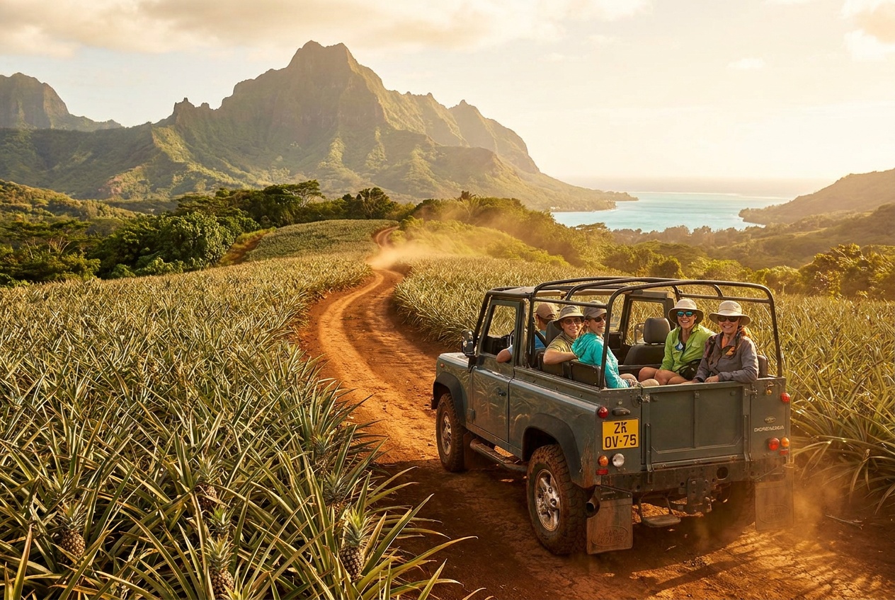 Tour 4x4 ananas & belvédère — Moorea