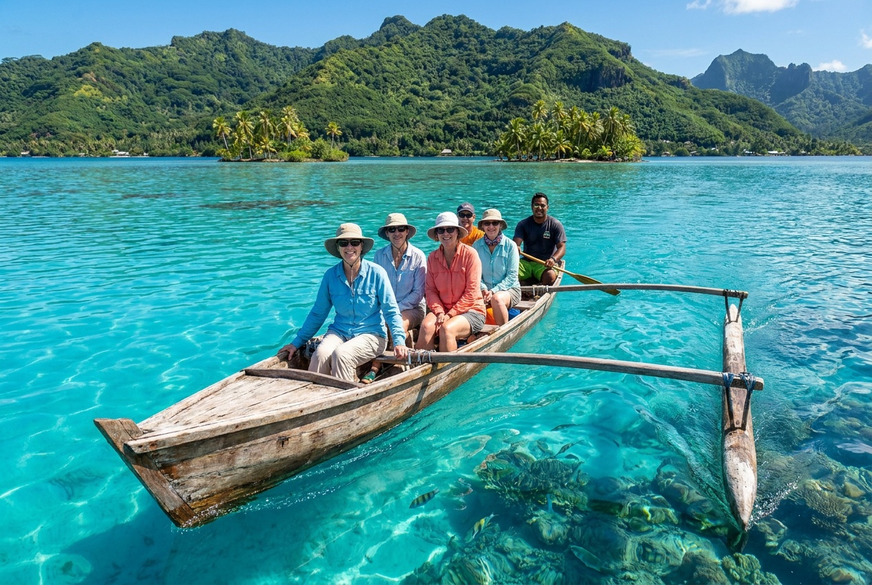 Tour lagon & ferme perlière — Huahine
