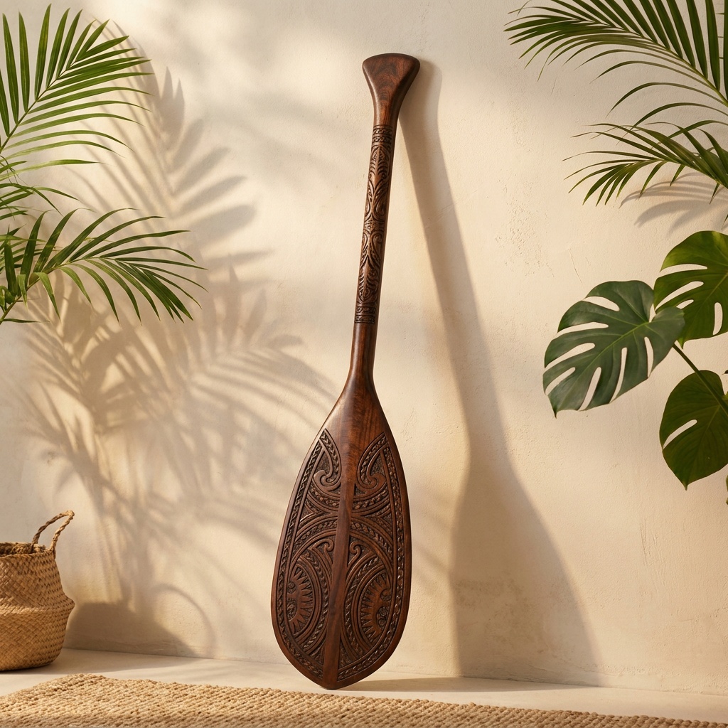Pagaie décorative gravée