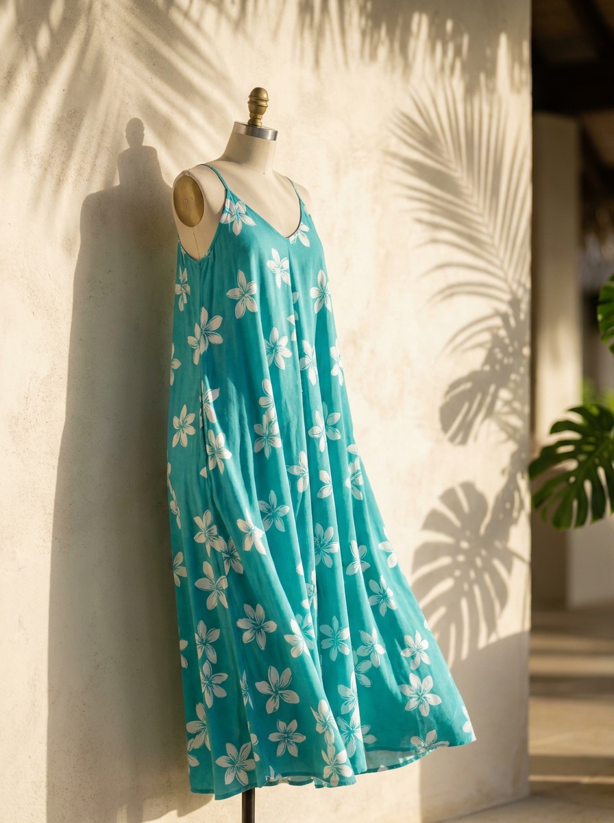 Robe longue motif tiaré