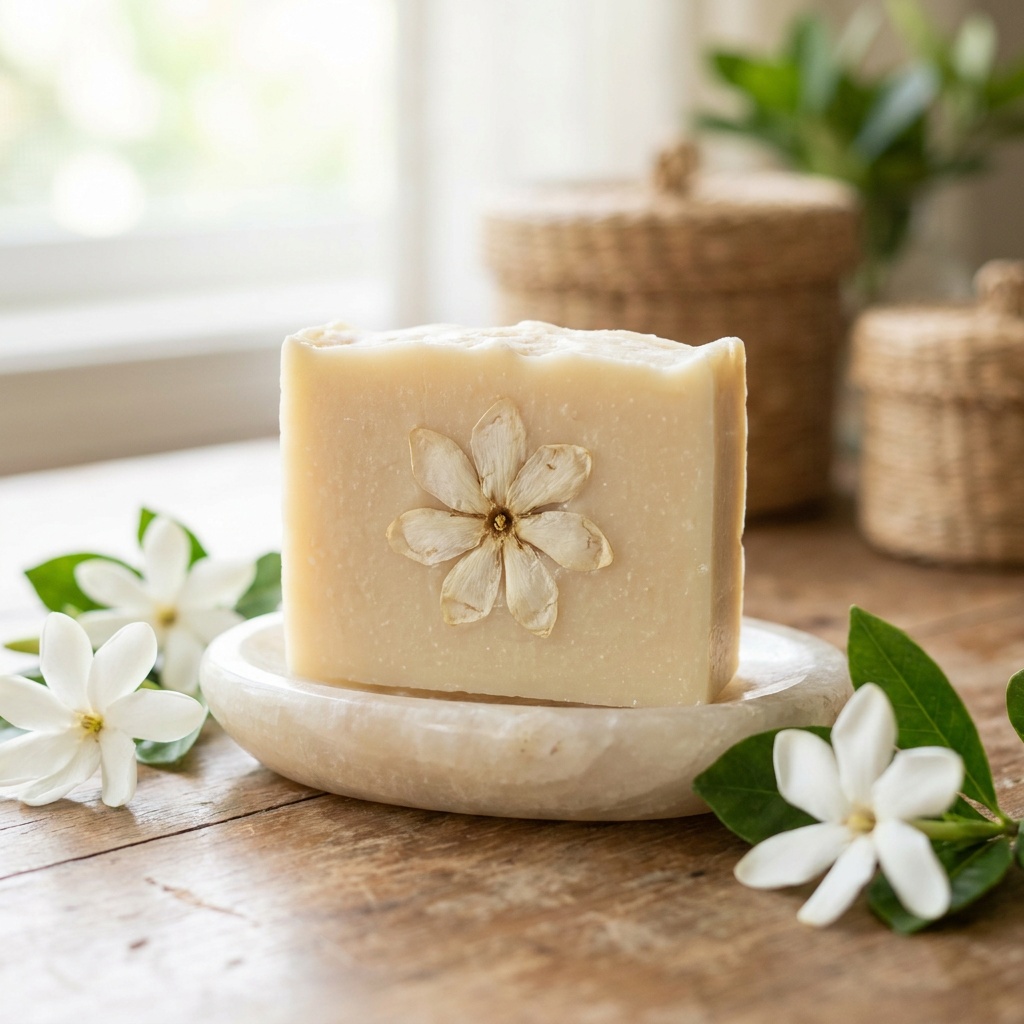 Savon saponifié à froid au monoï