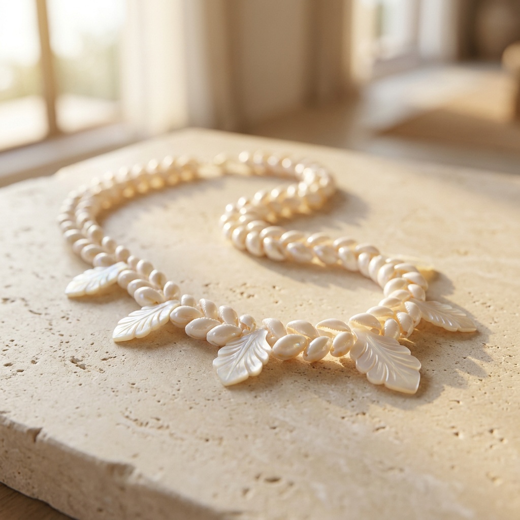 Collier en coquillages de Rurutu