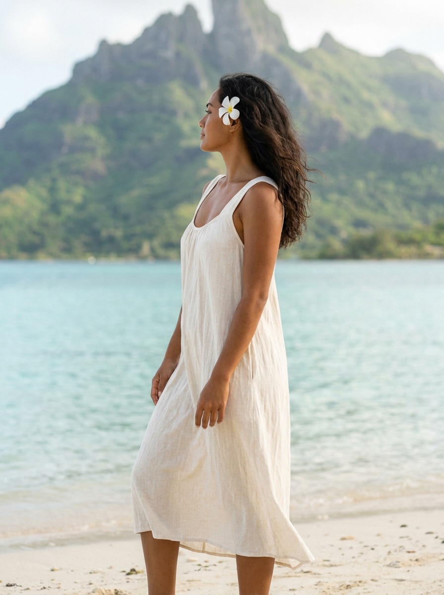Robe Solana en lin