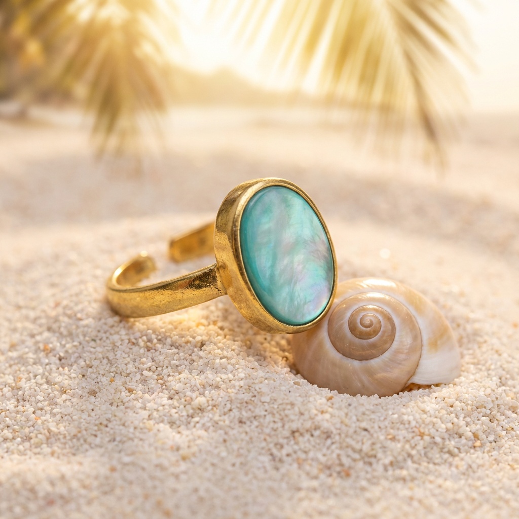 Bague Nacre Lagon