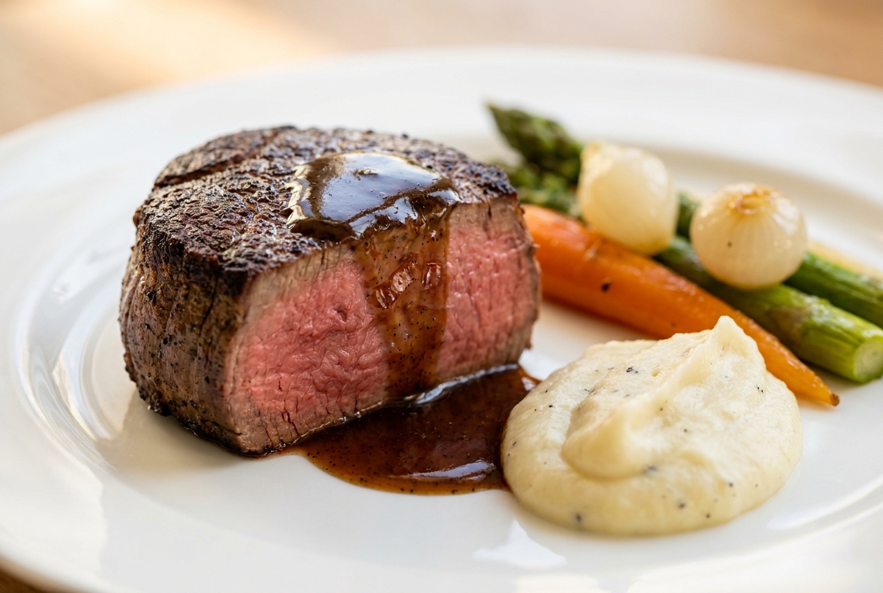 Filet de bœuf, sauce vanille de Taha'a