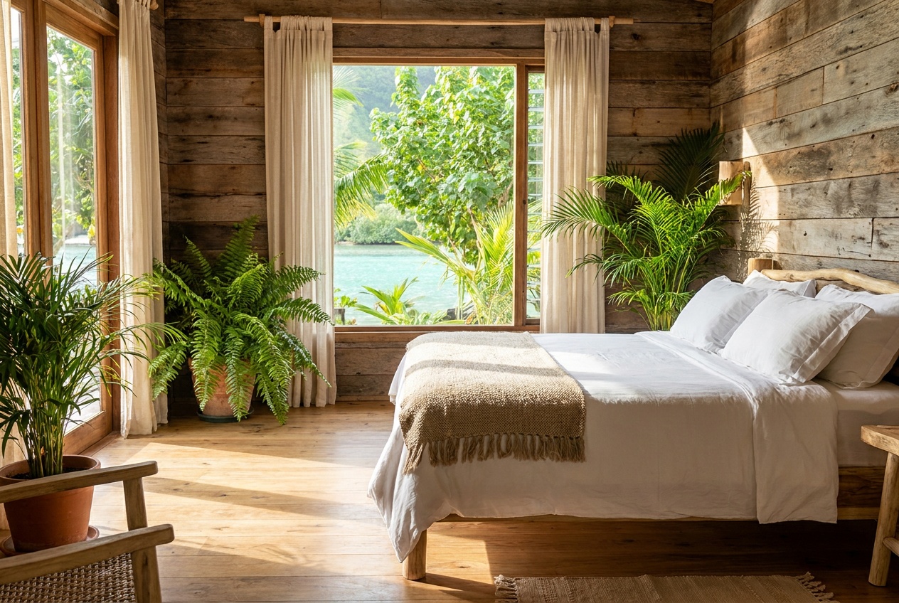 Chambre Manava — Chambre simple et chaleureuse