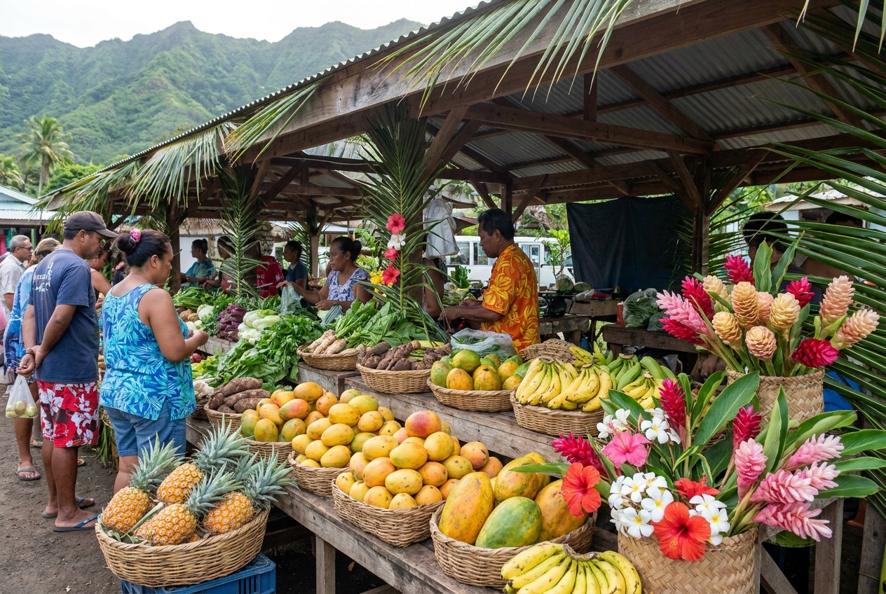 Marché matinal de Pao Pao