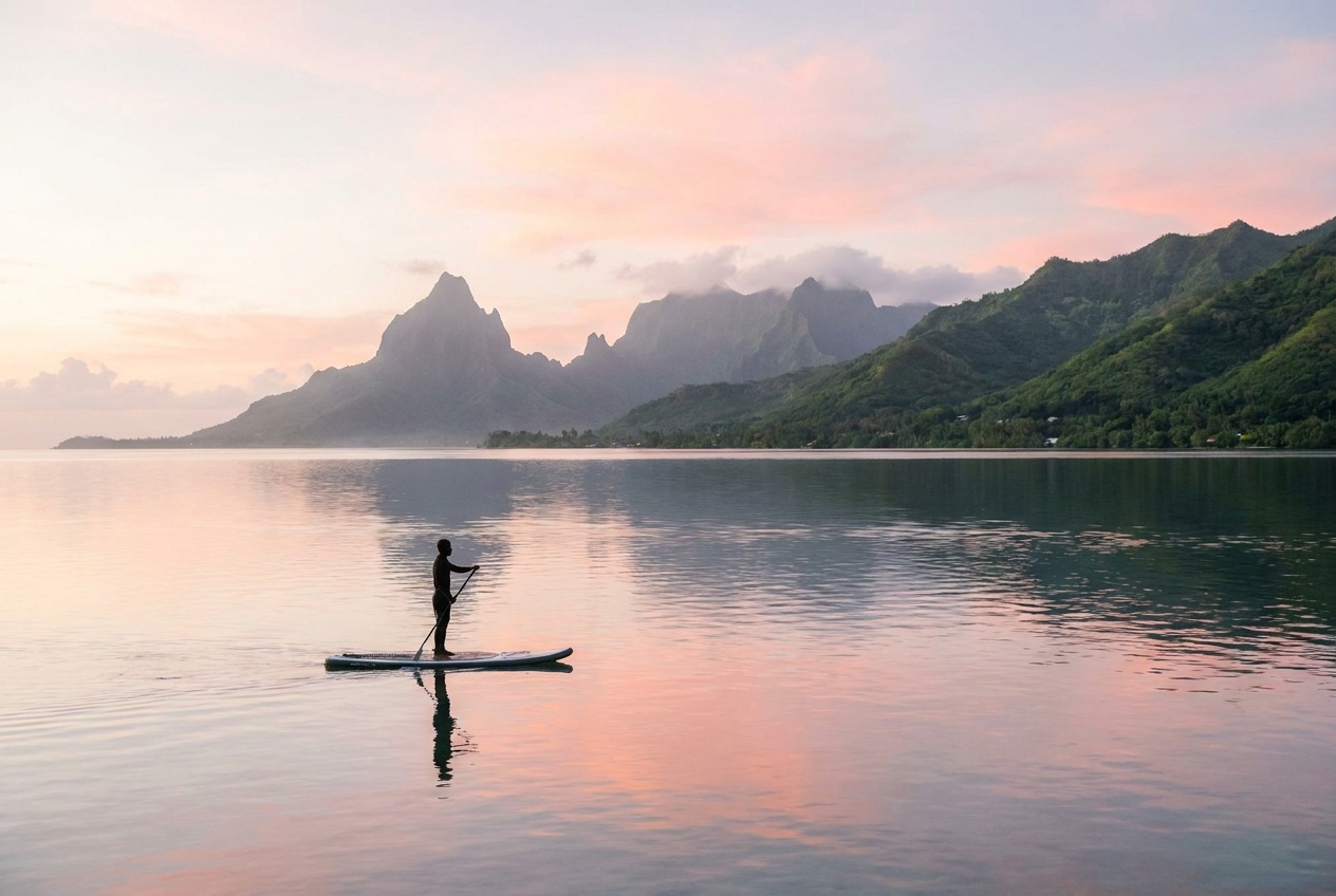 Paddle au lever du soleil