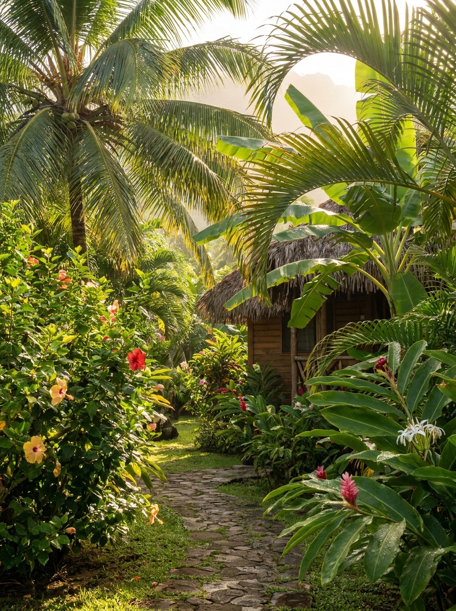 Le jardin de la pension