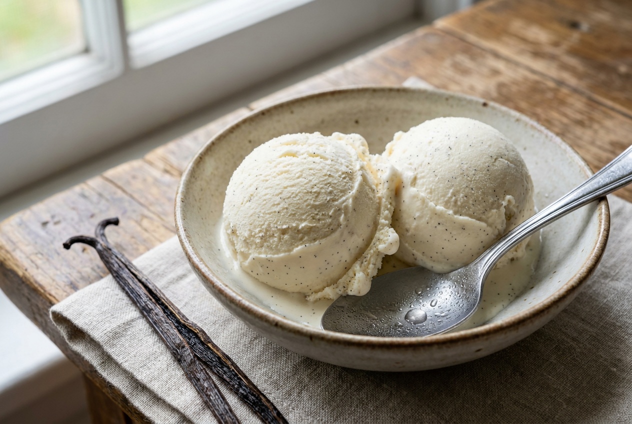 Glace à la vanille maison