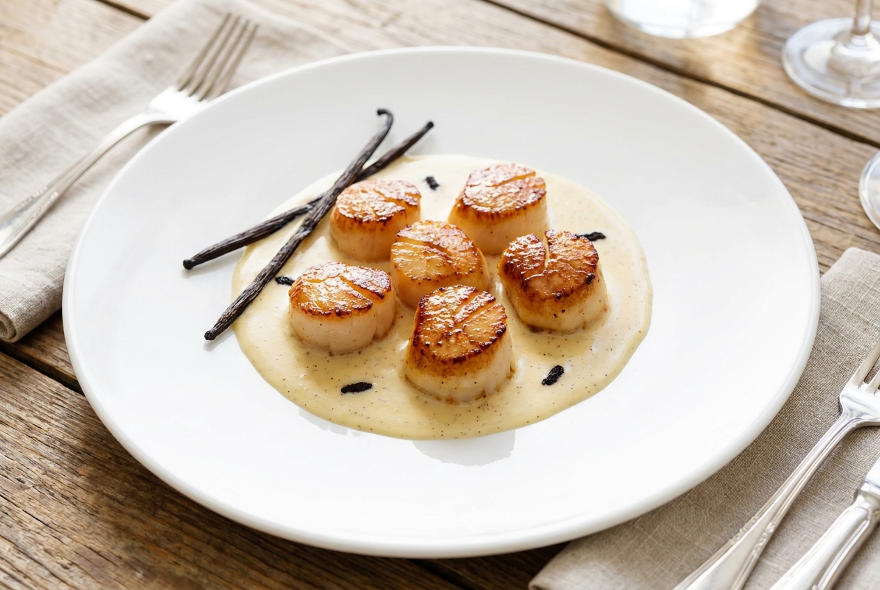 Sauce vanille pour Saint-Jacques